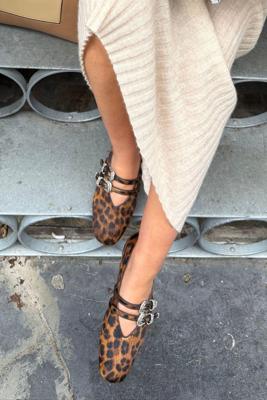 Le Monde Beryl ballerina's Claudia CLM-PON-LEO leopard