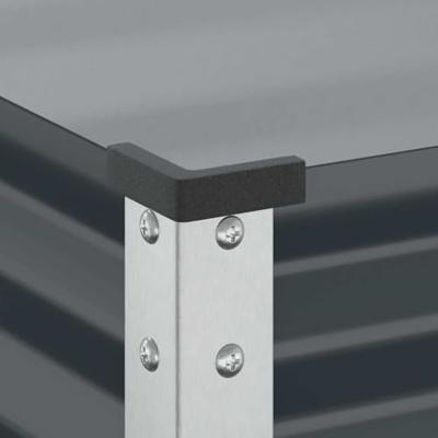 VidaXL Plantenbak antraciet 45x45x88 cm staal