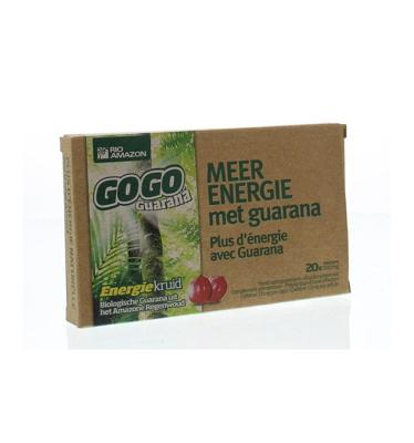 Rio Amazon Guarana Gogo Guarana 20 capsules Rio Amazon Guarana Gogo Guarana 20 capsules