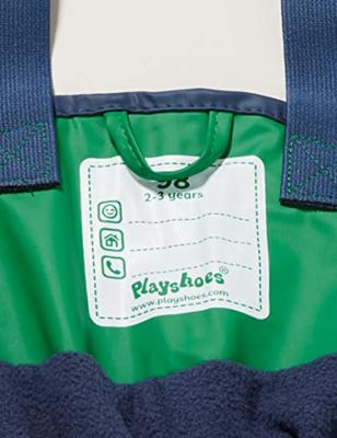 Playshoes regenbroek bretels fleece gevoerd Uni Groen-104