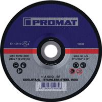 Promat/Tecwerk Doorslijpschijf | RVS | D115x1,5mm recht | RVS | gat 22,23 mm - 4000841243 - thumbnail