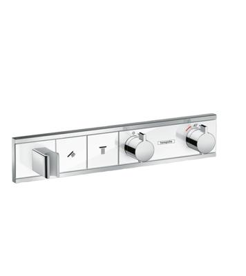 Hansgrohe RainSelect thermostaat afbouwdeel voor 2 functies, wit/chroom Hansgrohe RainSelect thermostaat afbouwdeel voor 2 functies, wit/chroom