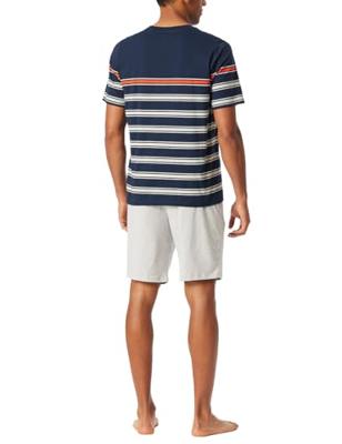 Schiesser Schiesser Pyjama Short nightblue 182604 56/XXL