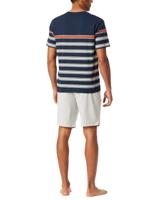 Schiesser Schiesser Pyjama Short nightblue 182604 56/XXL - thumbnail