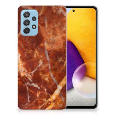 Samsung Galaxy A72 | TPU | Siliconen hoesje | Marmer Bruin