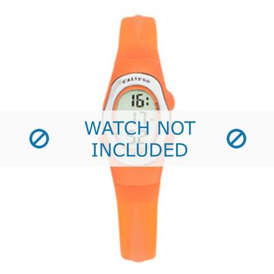 Calypso horlogeband K6018-A Rubber Oranje