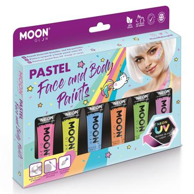 Haza Witbaard Face & body paint schminkset - pastel neon