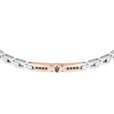 Maserati Roestvrij staal 21,5 cm Zilverkleurig Heren armband