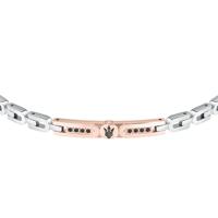 Maserati Roestvrij staal 21,5 cm Zilverkleurig Heren armband - thumbnail