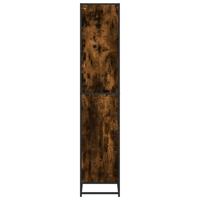 Boekenkast 80,5x35x170,5 cm bewerkt hout gerookt eikenkleurig - thumbnail