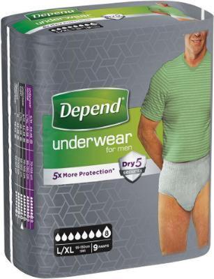 Depend Pants men super maat L/XL 9 Stuks