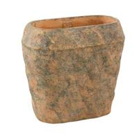 PTMD bloempot lourdes geel/groen 30 cm | 2 stuks - thumbnail