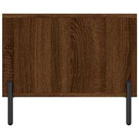 Salontafel 90x50x40 cm bewerkt hout bruin eikenkleur - thumbnail
