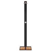 VidaXL Buitendouche 50x55x224 cm poly rattan en acaciahout zwart - thumbnail