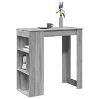 Bartafel met rekken 102x50x103,5 cm bewerkt hout grijs sonoma - thumbnail