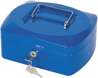 Q-CONNECT geldkoffer, 205 x 160 x 85 mm, blauw - thumbnail