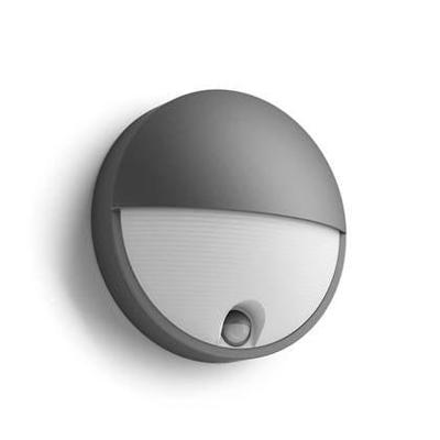 Philips LED Capricorn 164569316 LED-buitenlamp met bewegingsmelder (wand) LED LED vast ingebouwd 6 W Antraciet