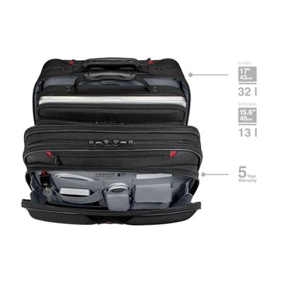 Wenger Patroit Roller Triple 15.4 zwart