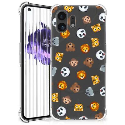 Doorzichtige Silicone Hoesje voor Nothing Phone (2) Dieren Emojis Doorzichtige Silicone Hoesje voor Nothing Phone (2) Dieren Emojis