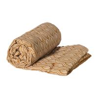 Plaid quilted wave - bruin - 130x170 cm - thumbnail