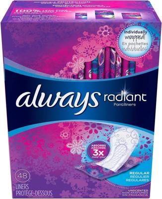Always Always Pantyliners Radiant Normal 48 stuks