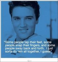 Kunstdruk Elvis Presley - iQuote All Together 40x40cm - thumbnail