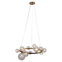 Richmond Hanglamp 'Yosie' 13-lamps, kleur Brushed Gold - thumbnail