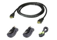 Aten 2L-7D02UHX4 toetsenbord-video-muis (kvm) kabel 1,8 m Zwart - thumbnail