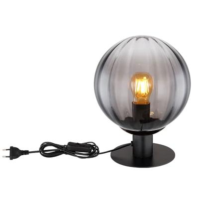 Globo TafellampDallerta zwart met smoke glas - 15216T