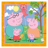 Ravensburger puzzel Peppa's familie & vriendjes 3x49 stukjes - thumbnail