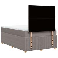Boxspring met matras stof taupe 120x190 cm - thumbnail