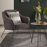 Kave Home Fauteuil 'Brida', kleur donkergrijs - thumbnail
