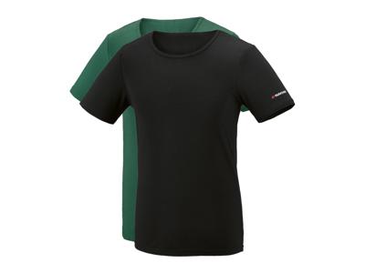 PARKSIDE Set van 2 heren T-shirts (Zwart/groen, M)