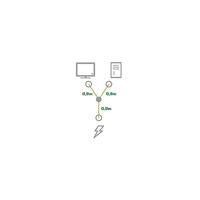 InLine 16633 1.8m Zwart electriciteitssnoer - thumbnail