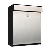 Design brievenbus Allux Grundform RVS - thumbnail