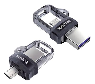 SanDisk Ultra Dual m3.0 USB flash drive 256 GB USB Type-A / Micro-USB 3.2 Gen 1 (3.1 Gen 1) Zwart, Zilver, Transparant SanDisk Ultra Dual m3.0 USB flash drive 256 GB USB Type-A / Micro-USB 3.2 Gen 1 (3.1 Gen 1) Zwart, Zilver, Transparant