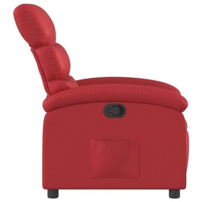 Fauteuil verstelbaar kunstleer rood
