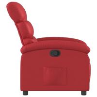 Fauteuil verstelbaar kunstleer rood - thumbnail