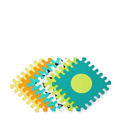 Set van 6 schuimplaten INFANTINO meerdere kleuren