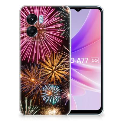 OPPO A77 | A57 5G | Sillicone Back Cover | Vuurwerk OPPO A77 | A57 5G | Sillicone Back Cover | Vuurwerk