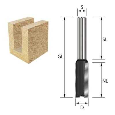 ENT Groeffrees HM 14x30x62mm, Kolf 6mm - 7910237