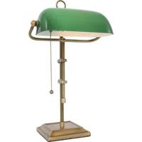 Steinhauer BankierslampAncilla goud met groen - 7961BR - thumbnail