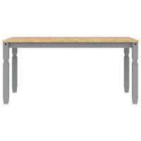 Eettafel Corona 160x80x75 cm massief grenenhout grijs - thumbnail