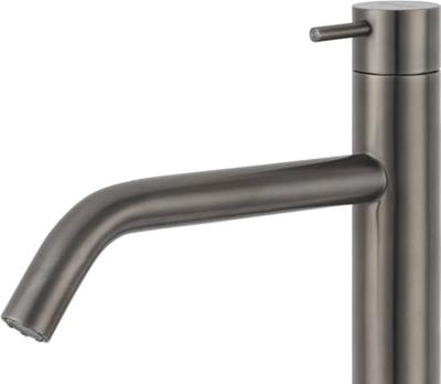 Wastafelkraan Qisani Flow Verhoogd Geborsteld Gun Metal Wastafelkraan Qisani Flow Verhoogd Geborsteld Gun Metal