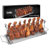 GrillX BBQ Kippenvleugelhouder - thumbnail