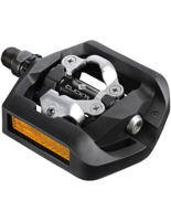 Pedaalset Shimano Click'R T421 platform + enkelzijdig SPD met SM-SH56 plaatjes - zwart - thumbnail