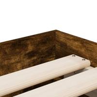 Bedframe met lades bewerkt hout gerookt eikenkleurig 90x190 cm - thumbnail