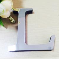 2 PC'S Home Decoratie creatieve persoonlijkheid Engelse letters acryl spiegel 3D DIY muur stickers (L) - thumbnail