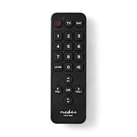 Universele Afstandsbediening - Voorgeprogrammeerd - 2 Apparaten - Disney + Button/Grote knoppen/Netflix Knop - Infrarood - Zwart - thumbnail