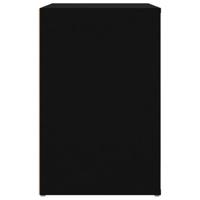 Schoenenkast 130x35x54 cm bewerkt hout zwart - thumbnail